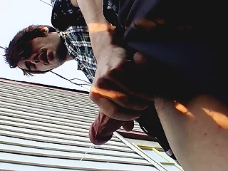 Peeing And Stroking Out Some Steaming Splooge! - Cooper Reeves And Devin Reynolds