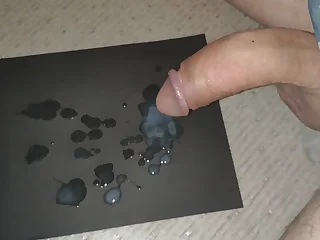 Curved One's public toilet hand-job concludes in a super-naughty mass ejaculation madness
