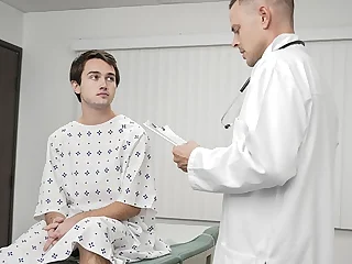 Elder boy with a meaty butt screws the physician to get a checkup