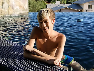 Taking A Dip With Strung Up Twunk Tyler - Tyler Thayer