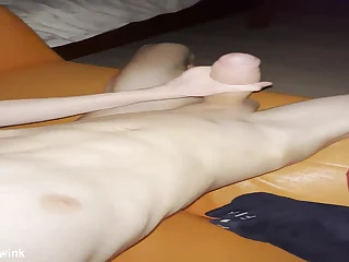Young guy gets a hot load of spunk-pump action after a hot homemade anal session with Evgeny Twink