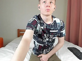Watch Evgeny Twink's amateur ass get pounded with Dude's big fuck-stick on webcam